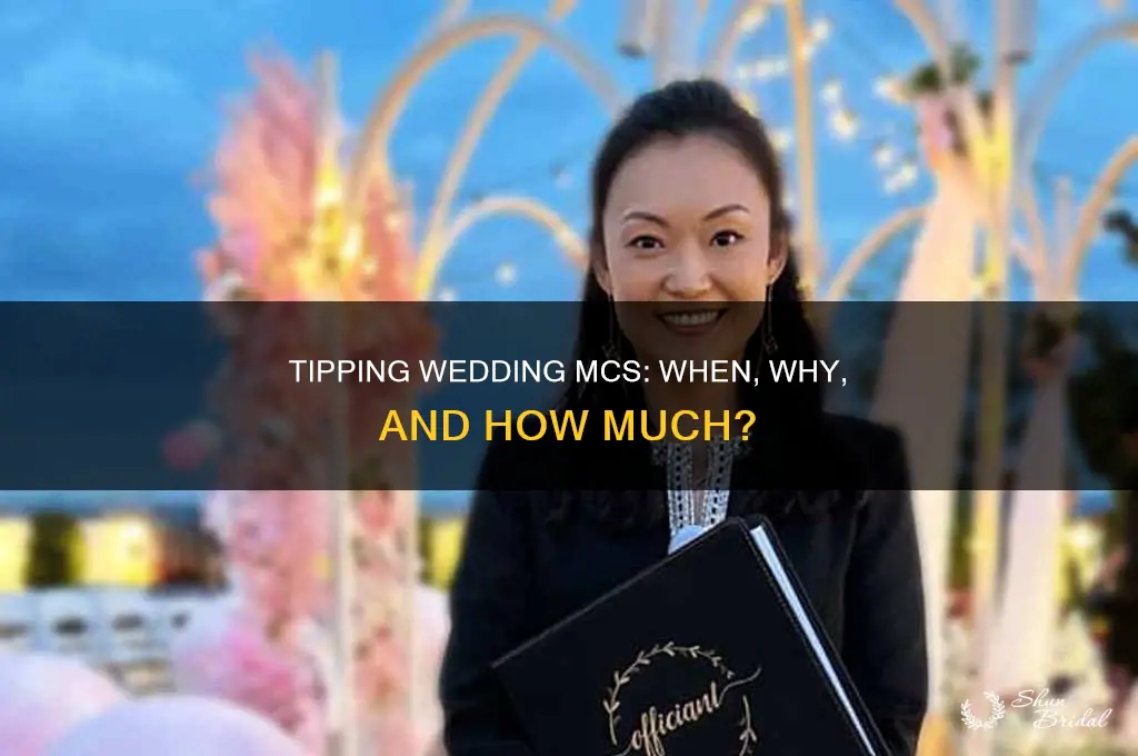 do you have to tip your mc for a wedding