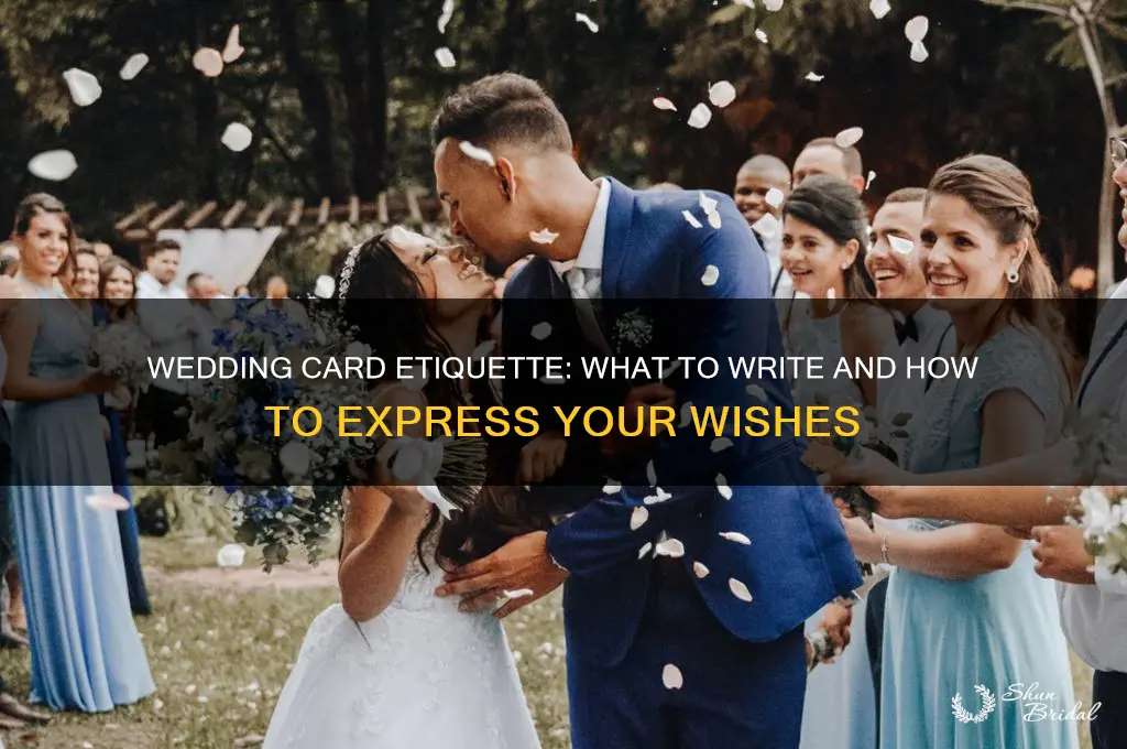 do you have to write in a wedding card