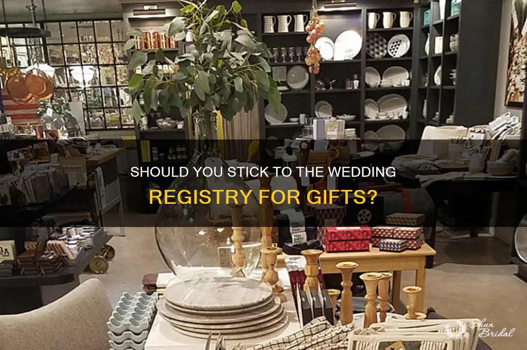 do you have tobuy wedding gifts from a registry