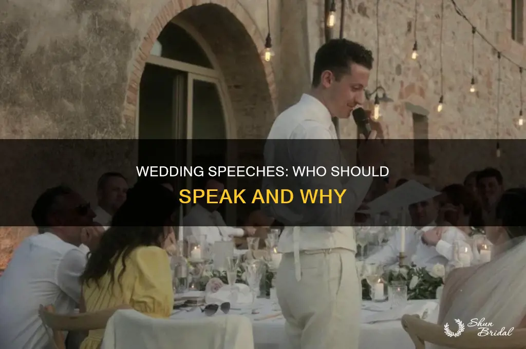 do you hvae to do speeches at a wedding