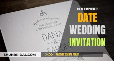 Wedding Invitation Etiquette: Hyphenating Dates and Times