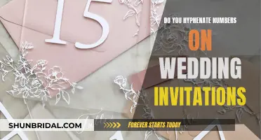 Wedding Invitation Etiquette: Hyphenating Numbers for Style and Clarity