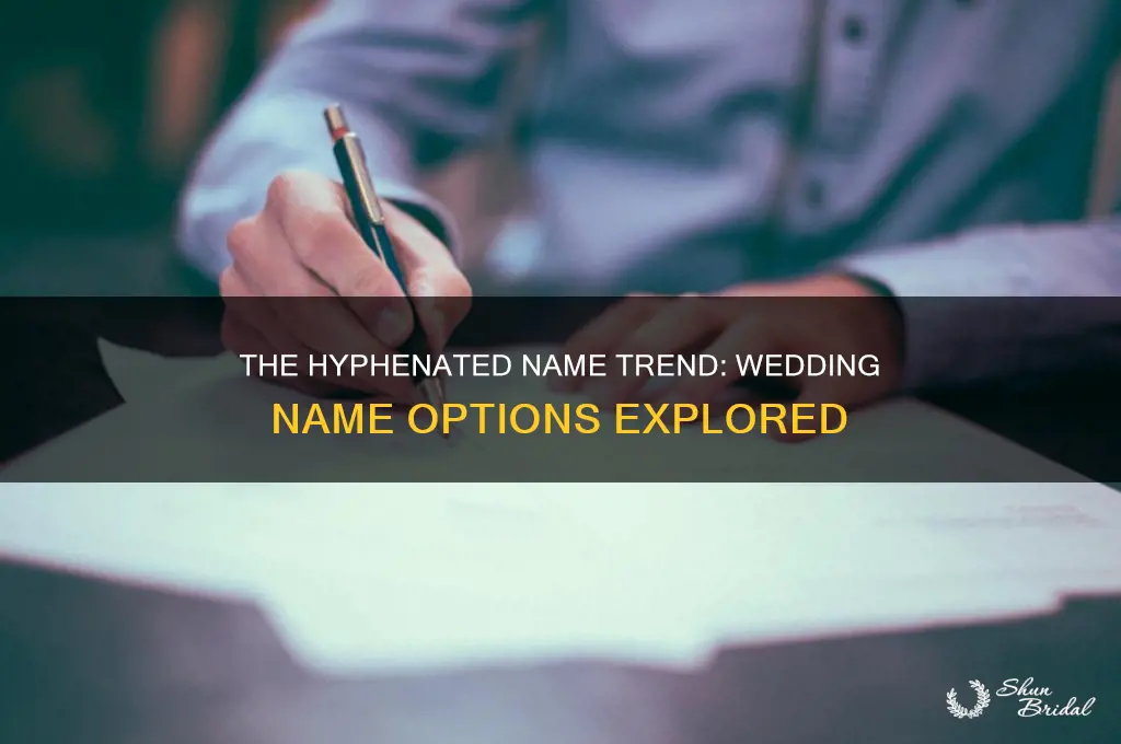 do you hyphenate two last names in a wedding