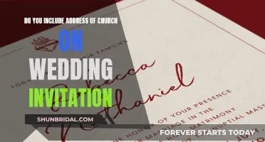 Church Address on Wedding Invites: Necessary?