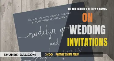 How to Address Children on Your Wedding Invitations