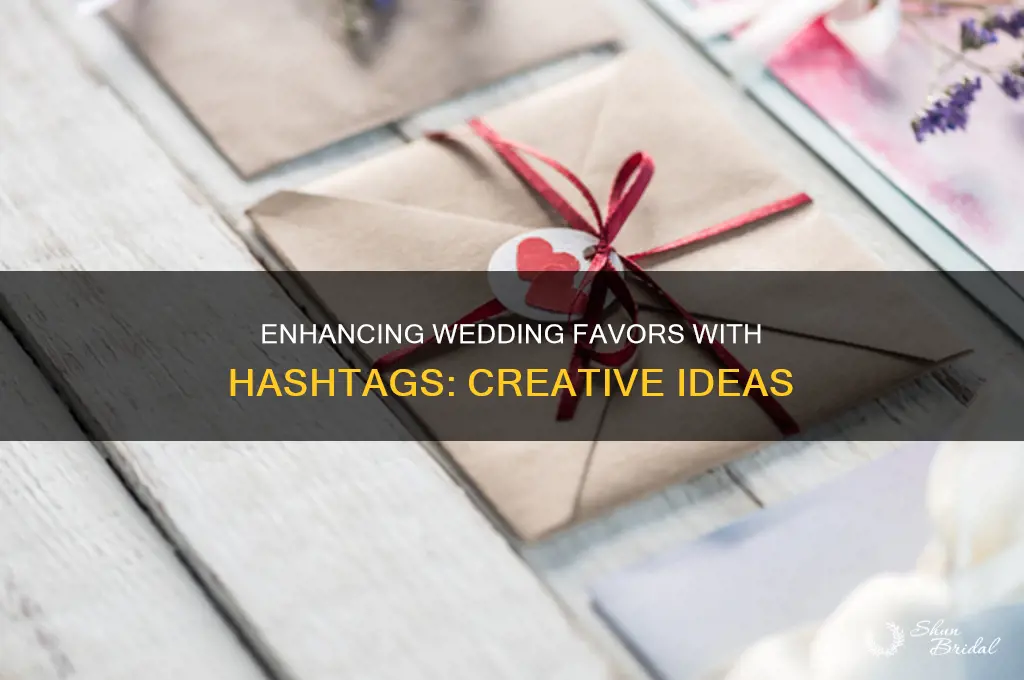 do you include hashtags on wedding fabors