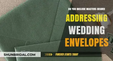 Etiquette Guide: Addressing Wedding Envelopes with Master's Degrees