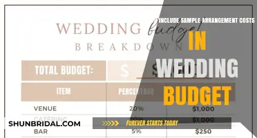 Should Sample Arrangement Costs Be Included in Your Wedding Budget?