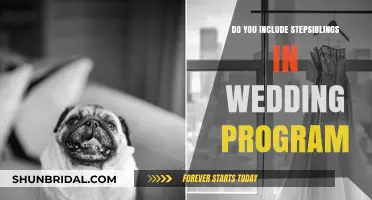 Wedding Programs: Stepsiblings, Should They Be Included?