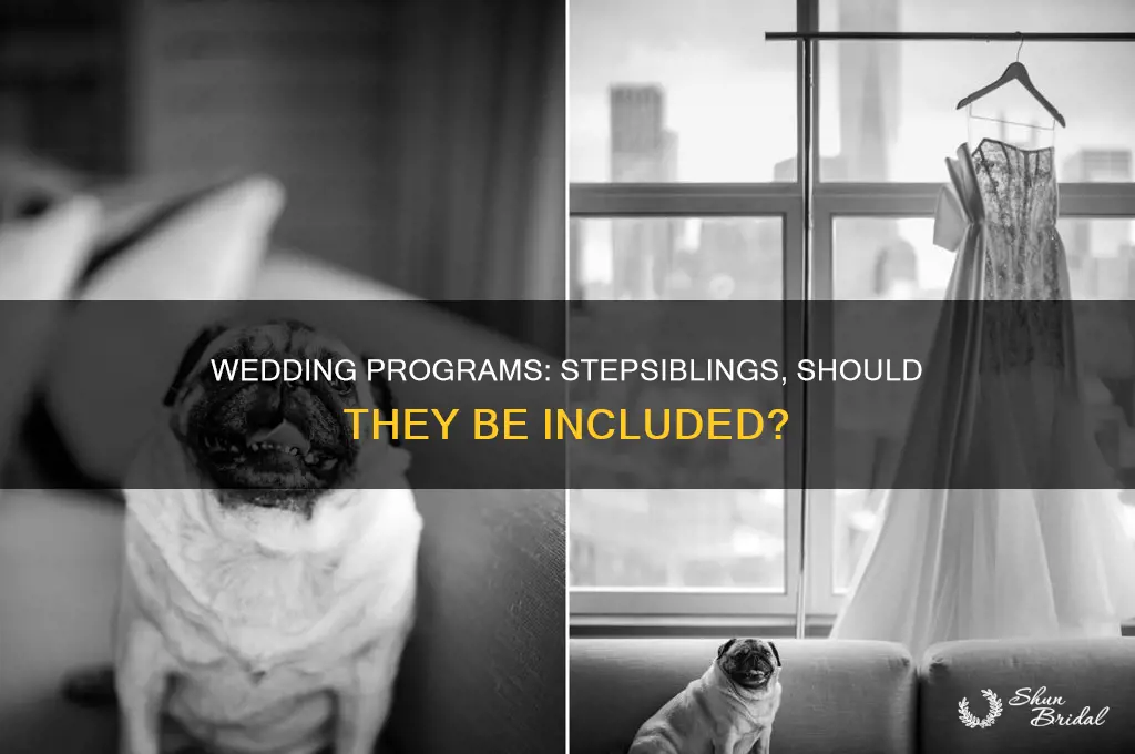 do you include stepsiblings in wedding program