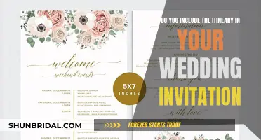 Wedding Invitation Itinerary: To Include or Exclude?