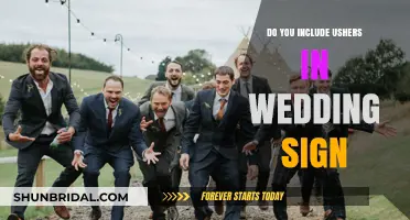 Usher Duties: Wedding Sign Etiquette