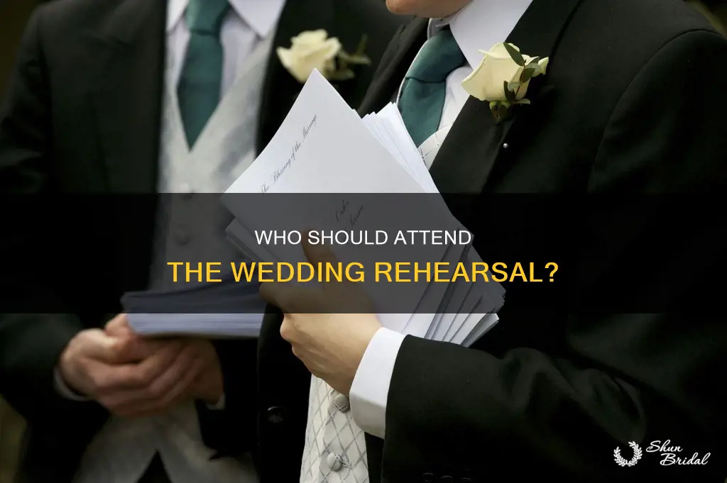 do you invite ushers to wedding rehearsal