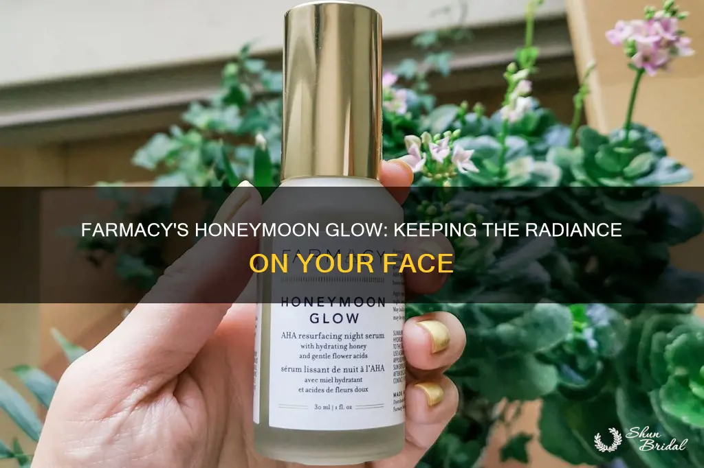 do you leave farmacy honeymoon glow on your face