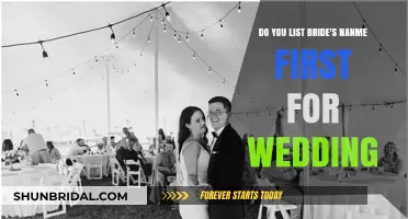 Wedding Guest List Etiquette: Bride's Name First?