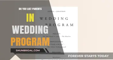 Wedding Programs: Should You Include Your Parents?