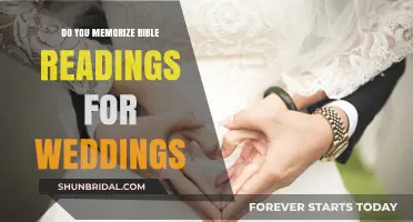 Bible Memorization for Wedding Readings