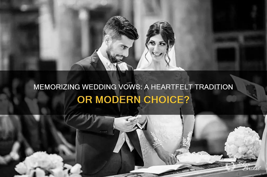 do you memorize wedding vows