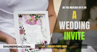 Etiquette of Listing Gifts on Wedding Invites