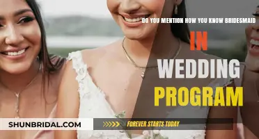 How to Introduce Your Bridesmaids in a Wedding Program