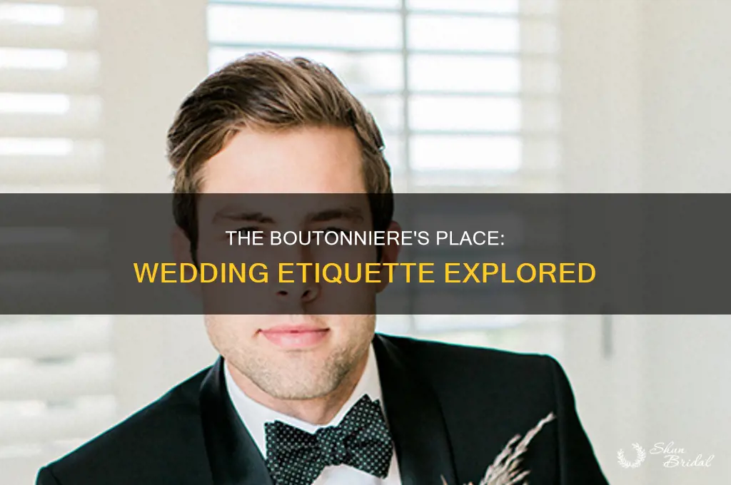 do you move the boutonniere at a wedding