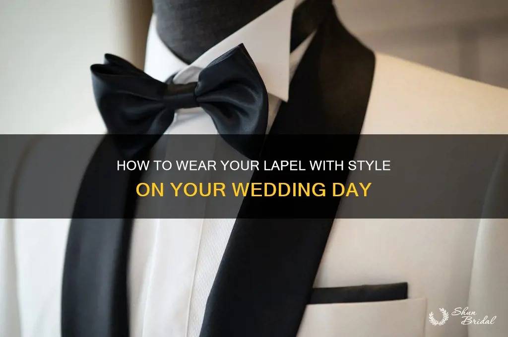 do you move the lapel at a wedding
