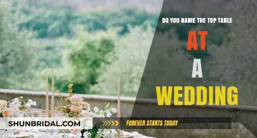 How to Name Your Wedding's Top Table