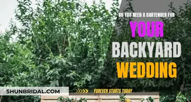 Backyard Weddings: Bartender, Yes or No?