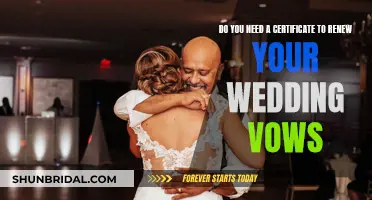 Renewing Wedding Vows: Certificate Needed?
