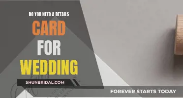 Wedding Details Cards: Necessary or Not?