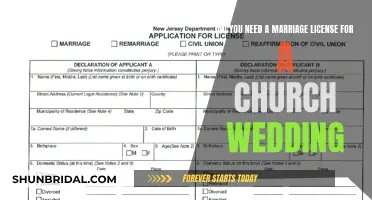 Marriage License: A Church Wedding Requirement?