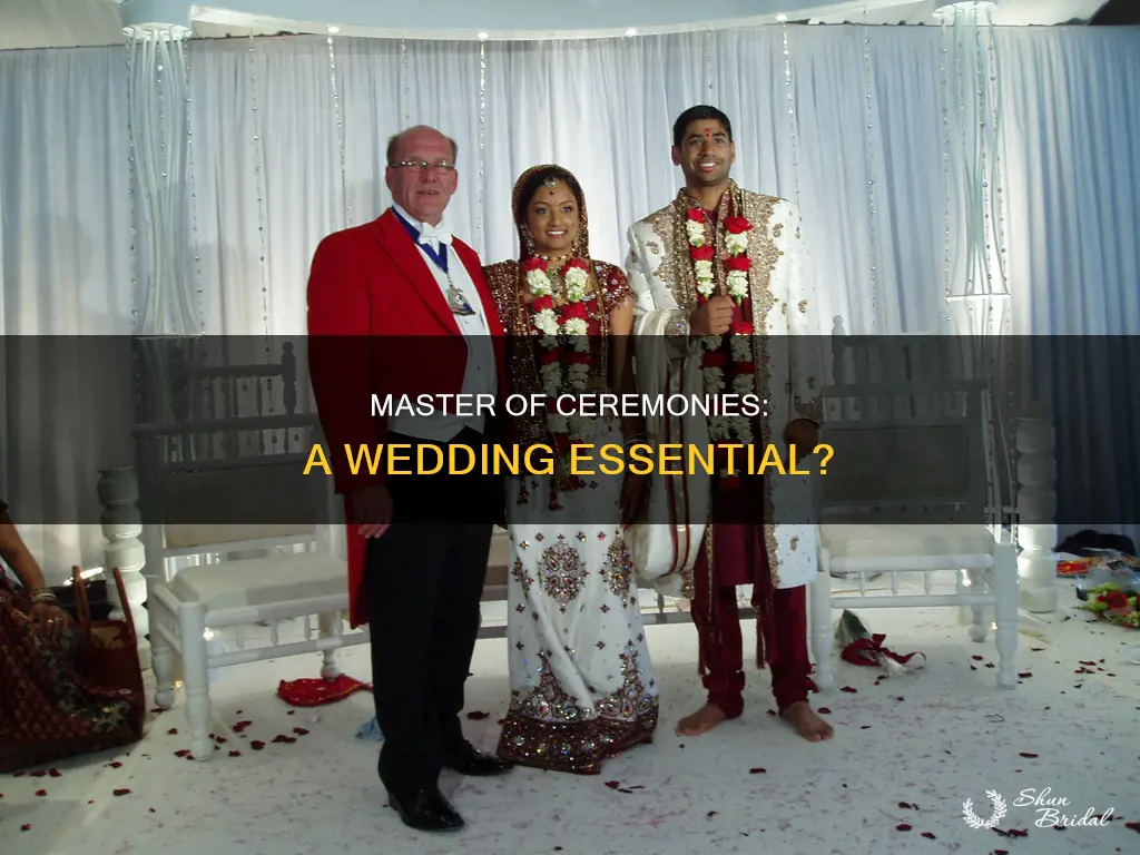 do you need a master of ceremonies for a wedding