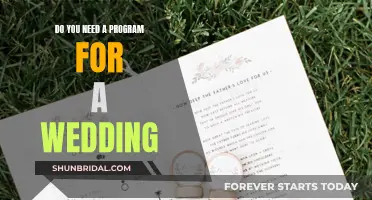 Planning a Wedding: Do You Need a Program?