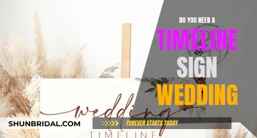 A Wedding Timeline: Do You Need a Sign?