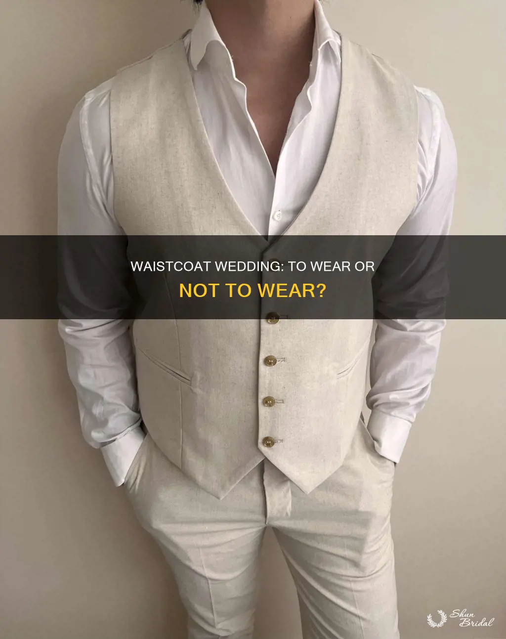 do you need a waistcoat for a wedding