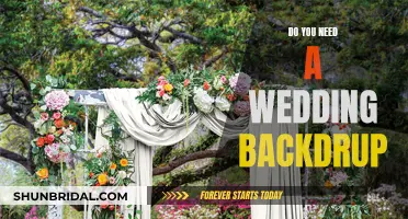 Backdrops Create a Beautiful Wedding Day Setting