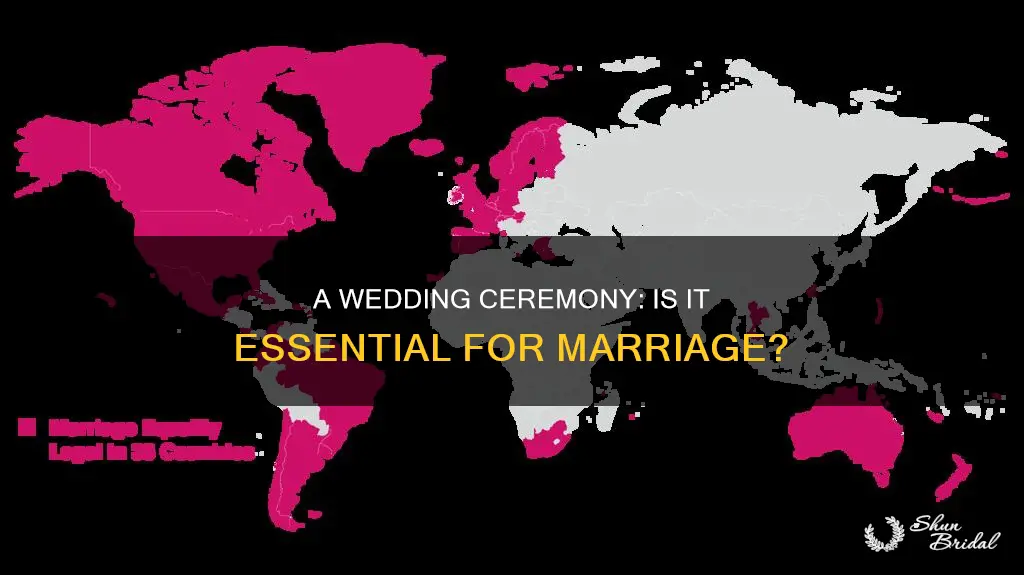 do you need a wedding ceremony to be married
