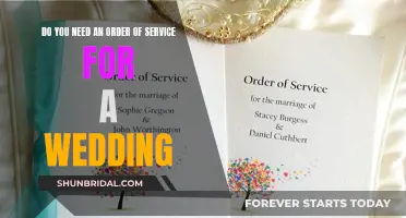 Planning a Wedding: Order of Service Essential?