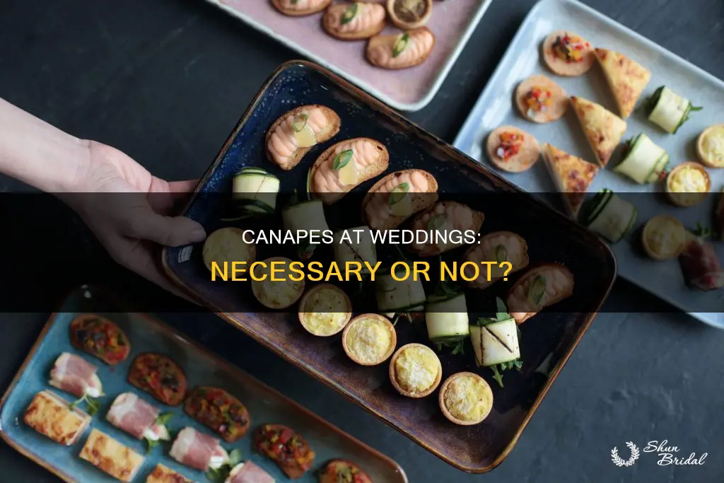 do you need canapes at a wedding