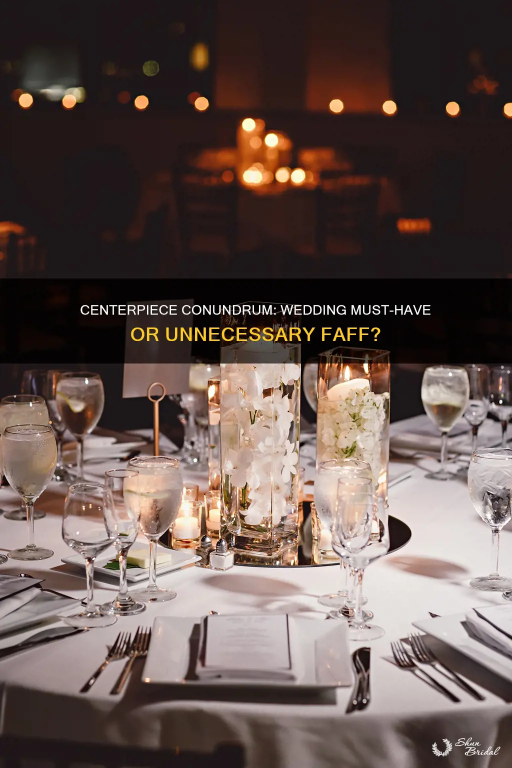 do you need centerpieces at a wedding