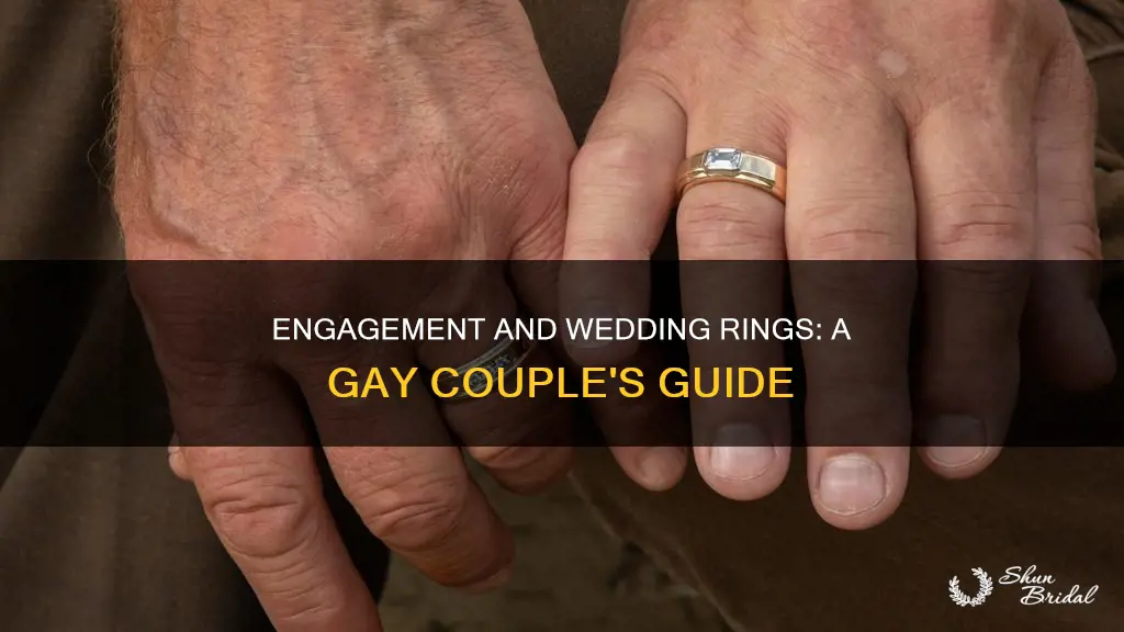 do you need engagement and wedding ring gay couple