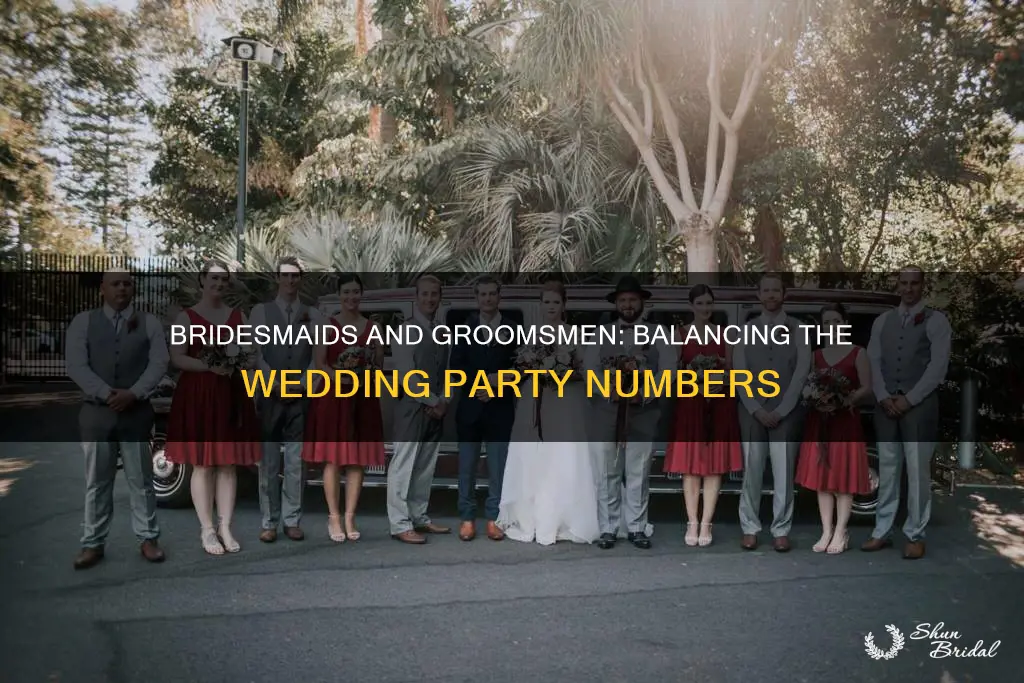 do you need equal number of bridesmaids and groomsmen