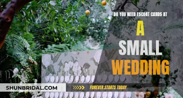 Escort Cards: Small Wedding, Big Impact?