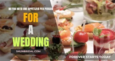 Appetizer Allocation for Weddings: One Per Guest?