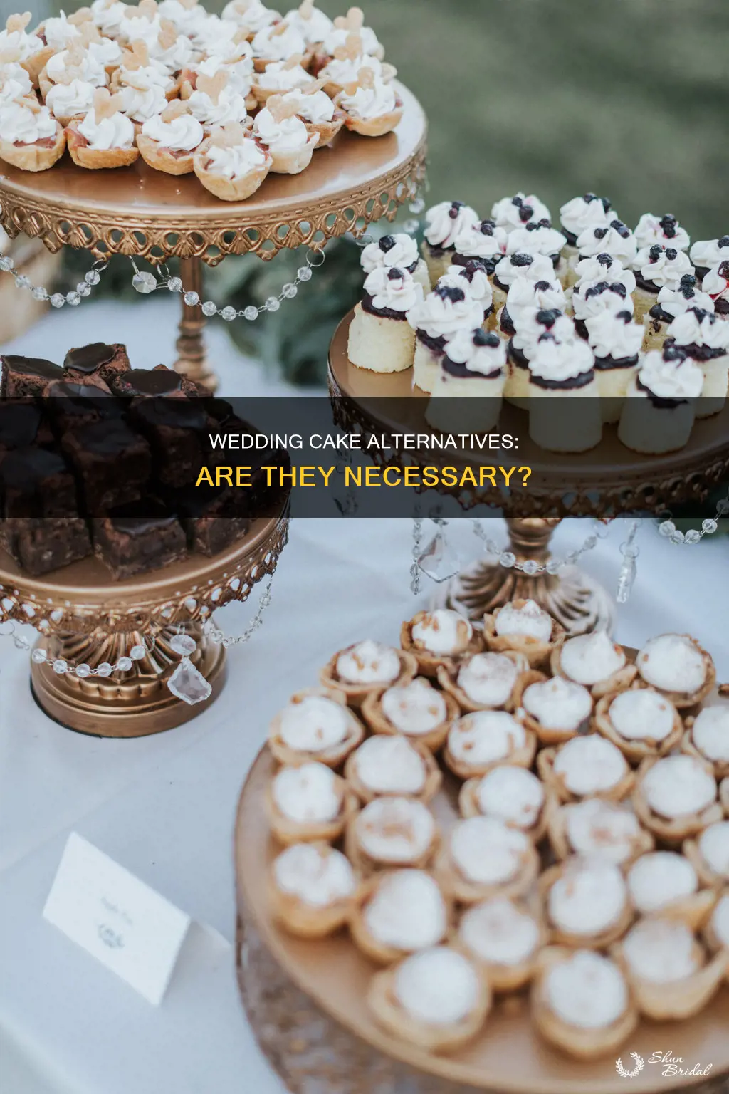 do you need other desserts besides cake at wedding