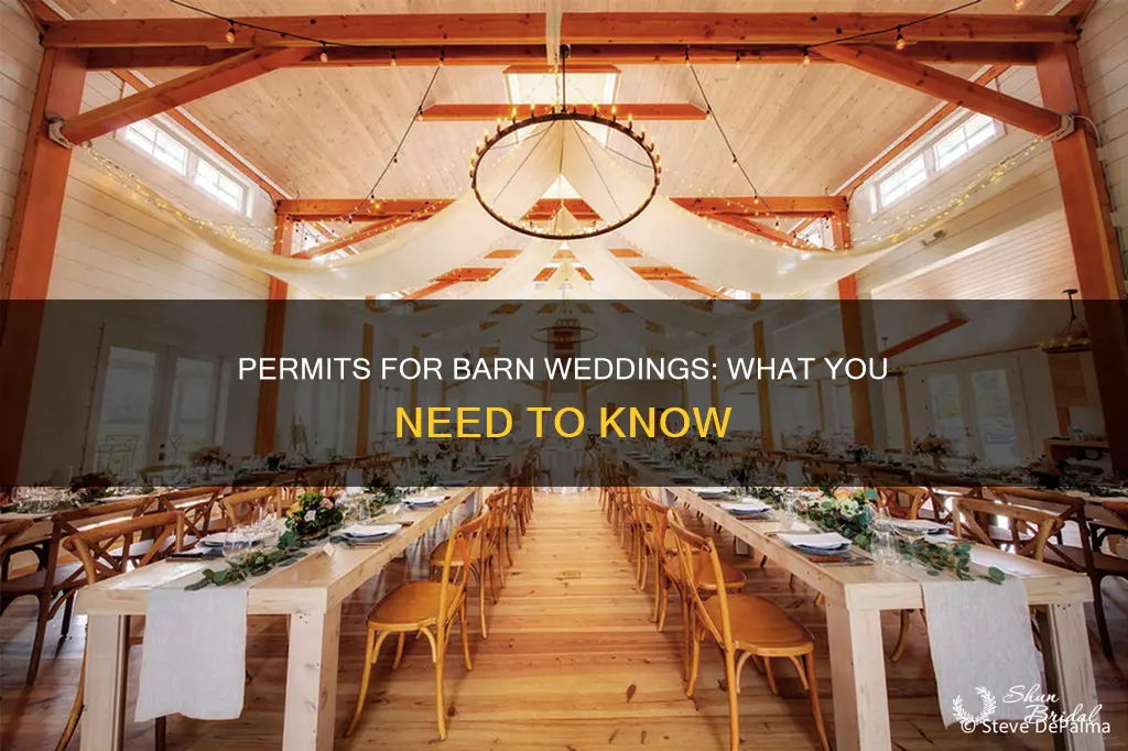 do you need permits to use a barn for wedding
