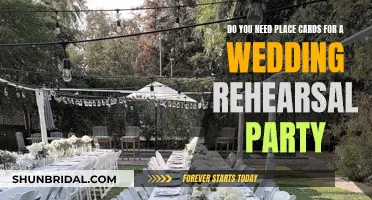 Place Cards for Wedding Rehearsal: Are They Necessary?