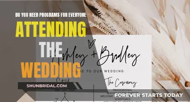 Who Gets a Wedding Program?