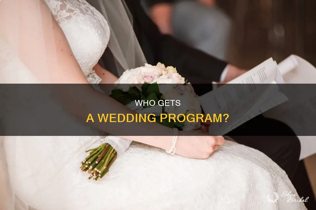 do you need programs for everyone attending the wedding