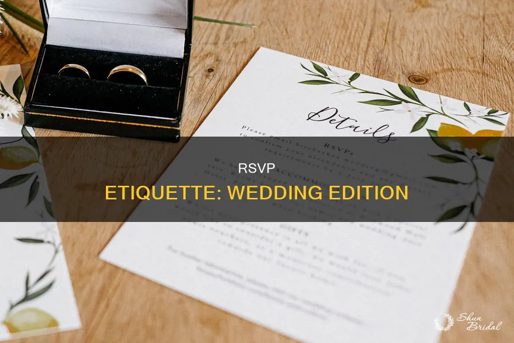 do you need to acknowledge rsvp for wedding